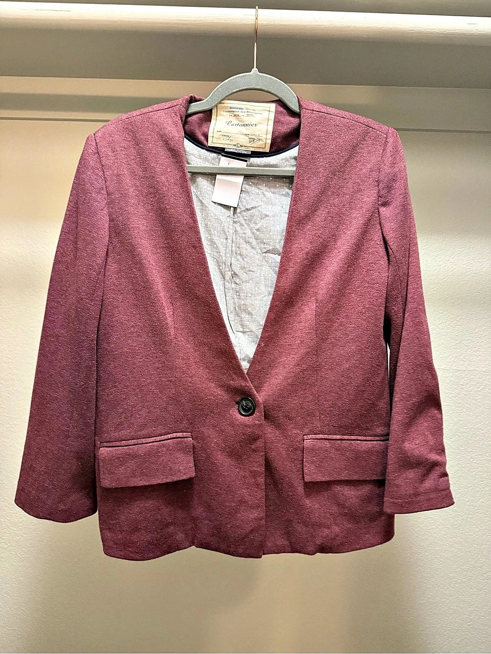 Cartonnier Women's Blazer in Pink Like New